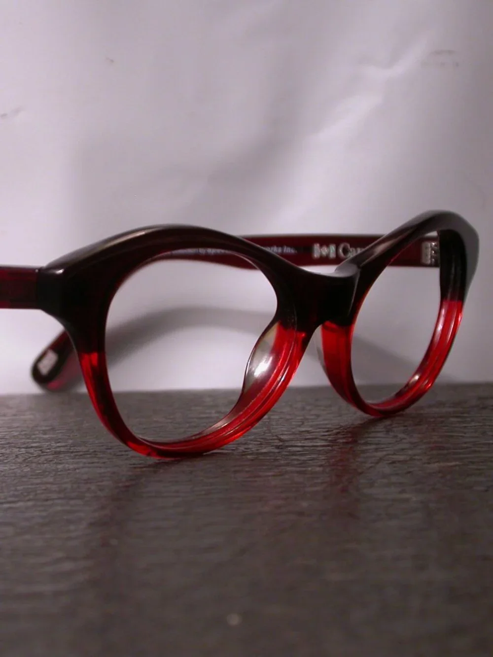 Spectacle Eyeworks Vandana Bright Red Clear Eyeglasses Frames Made in Canada